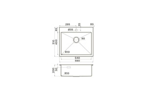 Мойка кухонная Omoikiri Akisame графит (4997014) - 2