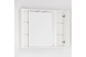 Зеркало-шкаф Style Line Эко Стандарт Панда 100/С белый - 2