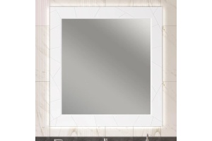 Зеркало с подсветкой Opadiris Луиджи 100 белый матовый