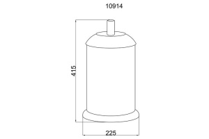 Ведро для мусора Berges Murano коричневое - 2