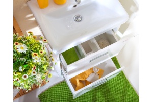 Тумба с раковиной Бриклаер Палермо 60/3 подвесная, с 2 ящиками - 3