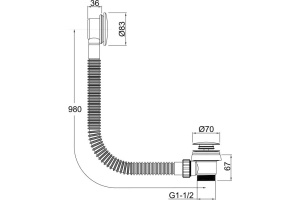 Слив-перелив Allen Brau Priority Round 5.31027-00 хром - 2