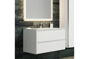 Тумба с раковиной Sanvit Авеню-2 90 белый глянец