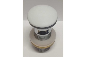 Донный клапан для раковины Ceramalux белый, матовый (RD001MW)