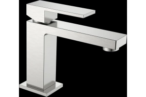 Смеситель для раковины Boheme Qubic сталь глянцвеый