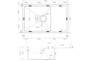 Мойка кухонная Seaman Eco Bremen SBO-7245 - 2
