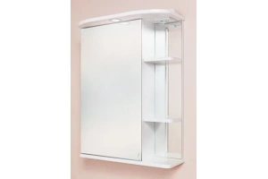 Зеркало-шкаф Onika Карина 55 L с подсветкой, белый (205512) - 2