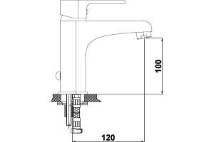 Смеситель для раковины GPD Atros хром - 3