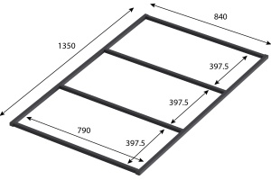 Ножки для душевого поддона Good Door Essentia 140x90 - 2