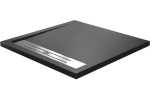 Поддон для душа Wasserkraft Abens 90х90 черный матовый