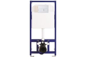 Система инсталляции для унитазов Berges Wasserhaus Novum L2 с кнопкой смыва матовый хром