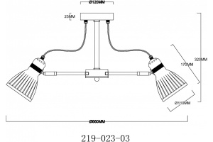 Потолочная люстра Velante 219-023-03 - 2