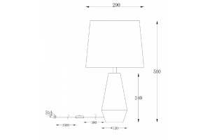 Настольная лампа Maytoni Calvin Table Z181-TL-01-B - 2