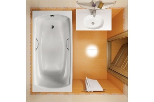 Стальная ванна Roca Swing 180x80 - 3