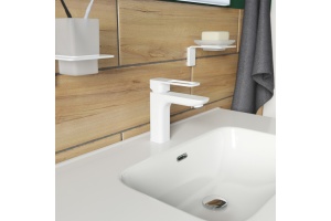 Смеситель Iddis Slide для раковины, белый SLIWT00i01 - 2