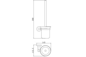 Ершик настенный AQUATEK ВЕГА AQ4010CR - 2