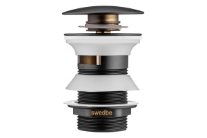 Swedbe Attribut Донный клапан, цвет: черный 0004