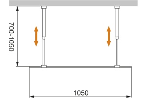 Душевая перегородка Cezares Liberta-L-2-105-C-NERO - 3