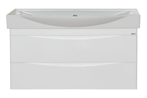 Тумба под раковину Misty Элвис 105 белая глянцевая