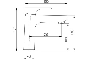 Смеситель для раковины Rav Slezak Yukon белый - хром - 2