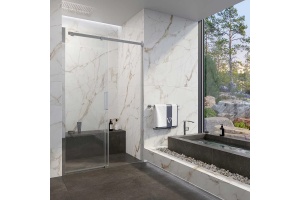 Душевая дверь в нишу Veconi Vianno VN-71 160 см,  профиль хром - 2