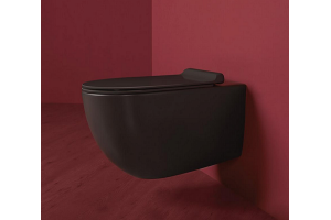 Сиденье для унитаза Simas Vignoni черное с системой микролифт - 2