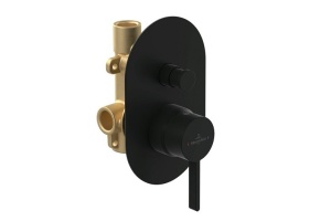 Смеситель для ванны Villeroy & Boch Dawn черный, матовый (TVS106004000K5)