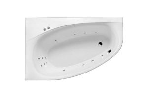 Акриловая ванна Excellent Kameleon 170x110 белая левая с гидромассажем