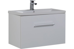 Тумба с раковиной Aquanet Порто 80 белая