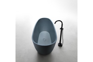 Ванна из искусственного камня Abber Dortmund 170х75 серая без гидромассажа - 2