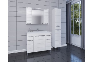 Тумба с раковиной Санта Родос 100 белый - 3