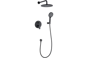 Душевая система Black&White Universell черная матовая