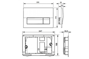 Клавиша смыва Roca Active 8901170B0 белый - 2