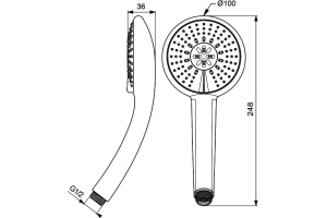 Душевая лейка Vidima Fresh (BA210AA) - 2