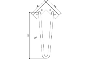 Ножки для тумбы Armadi Art NeoArt Caro хром - 2