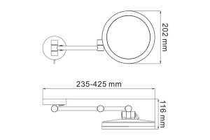 Косметическое зеркало Wasserkraft  (1004) - 3
