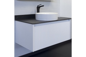 Тумба с раковиной Comforty Марсель 90 белая матовая