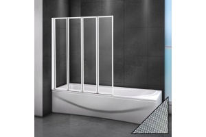 Шторка на ванну Cezares Relax V-4-80/140-P-Bi-L стекло punto