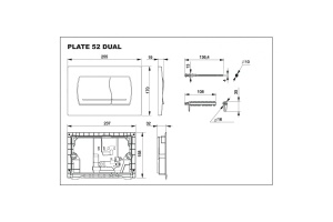 Кнопка смыва Roca Active белый (8901150B0) - 2