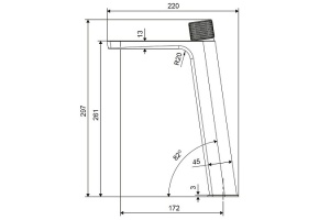 Смеситель для раковины Excellent Krotos хром - 3