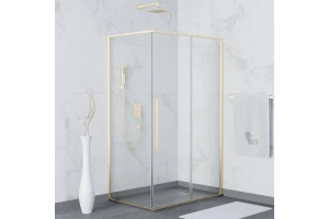 Душевой уголок RGW Stilvoll SV-42G 100x80 профиль золото стекло прозрачное