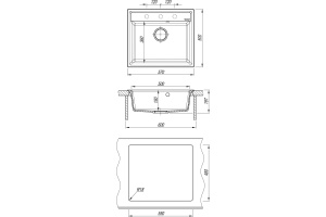 Мойка Flortek Консул 570, черный FG  - 3