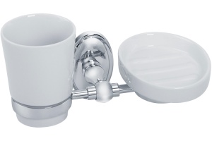 Стакан Veragio Bonjour VR.BNR-7843.CR с мыльницей, хром