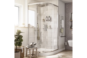 Душевой уголок STWORKI Хельсинки DE018RL100100200CH 100x100 см профиль хром глянец