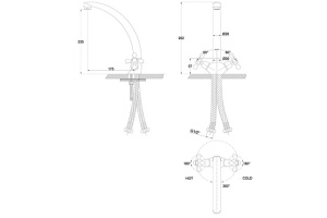 Смеситель Kaiser Carlson Eco 11014 для кухонной мойки - 2
