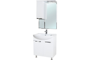 Зеркало-шкаф Bellezza Альфа 65 L белый - 2