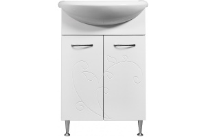 Тумба под раковину Stella Polar Фантазия Уют 55 белый - 2