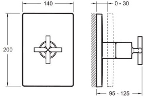 Вентиль Jacob Delafon  (E98736-CP) - 2