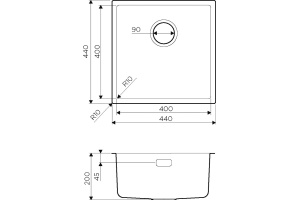 Мойка кухонная Omoikiri Tadzava 44-U/I-Ultra - 2