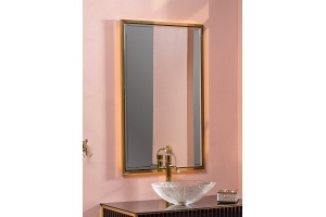 Зеркало Armadi Art Monaco 70х110 с подсветкой черный - золото - 3